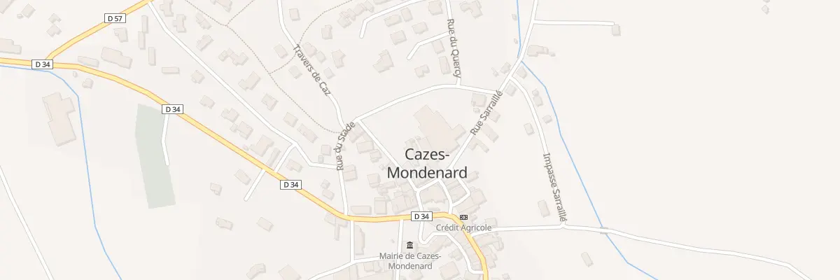Plan du 5 Rue Taillefer à Cazes-Mondenard