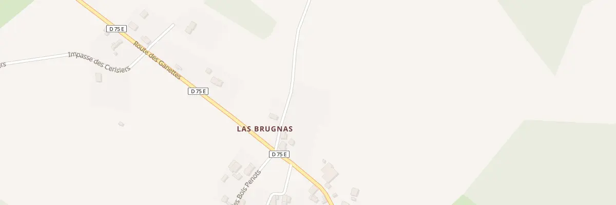 Plan du 9000 Las Brugnas à Savignac-Lédrier