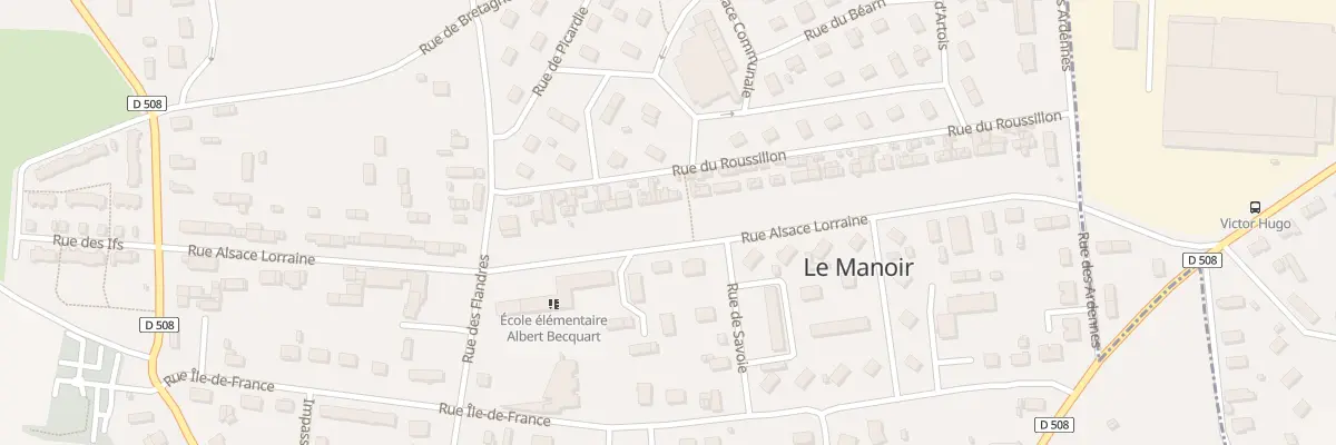 Plan du 40 Rue Alsace Lorraine au Manoir