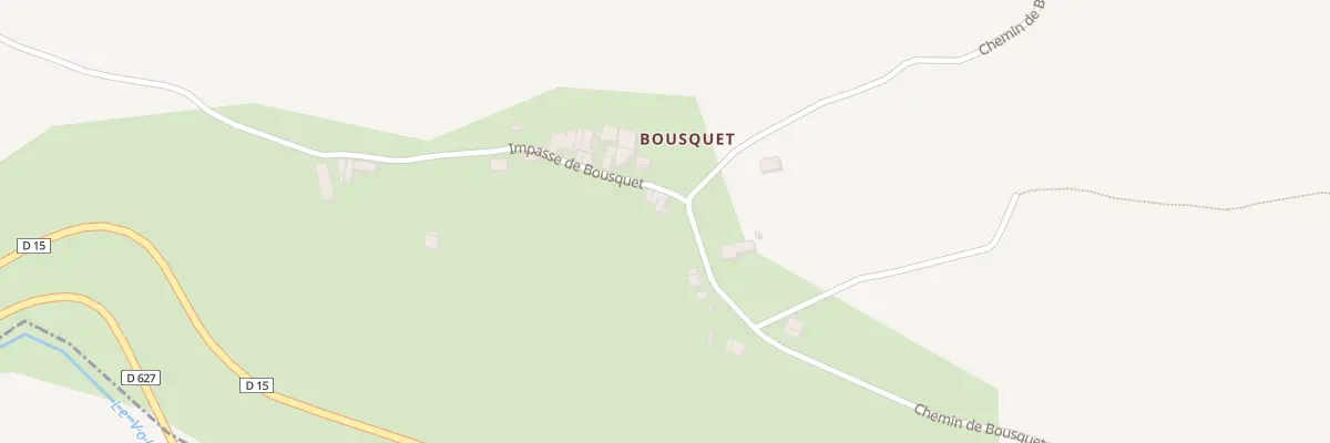 Plan du 25 Bousquet Hameau à Mérigon