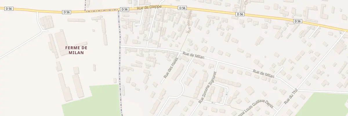 Plan du 1047 Rue de Milan à Saint-Nicolas-d’Aliermont