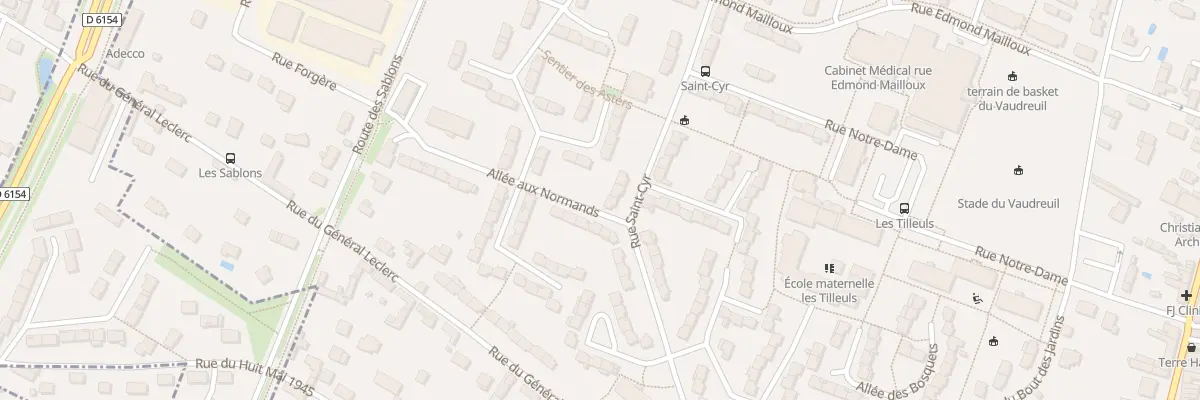 Plan du 13 Rue Saint Cyr au Vaudreuil