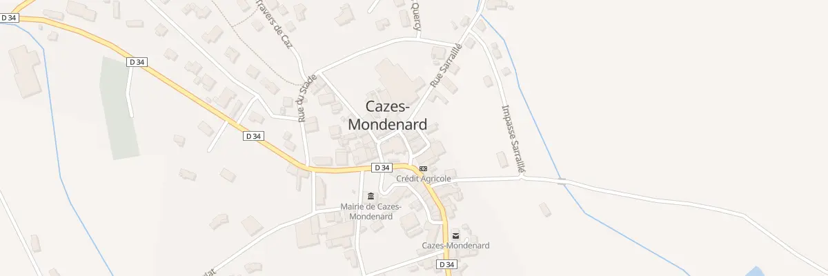 Plan du 13 Rue Taillefer à Cazes-Mondenard