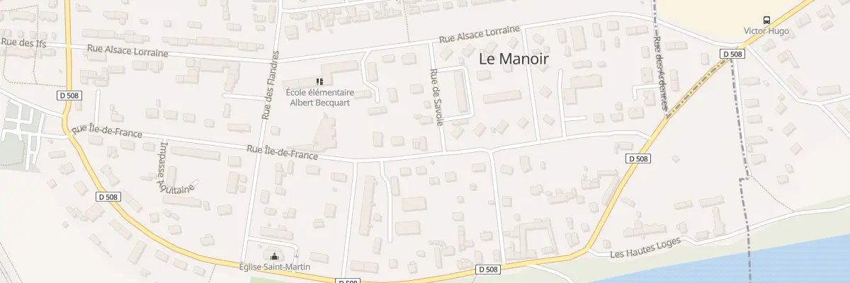 Plan du 12 Rue Ile de France au Manoir