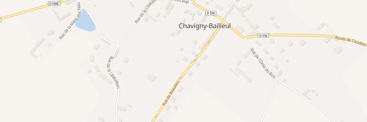 Plan du 8 Rue de Beaulieu à Chavigny-Bailleul