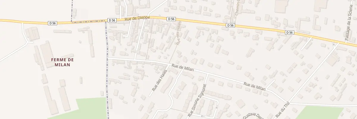 Plan du 1024 Rue de Milan à Saint-Nicolas-d’Aliermont