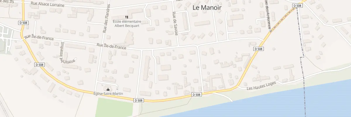 Plan du 11 Rue Ile de France au Manoir