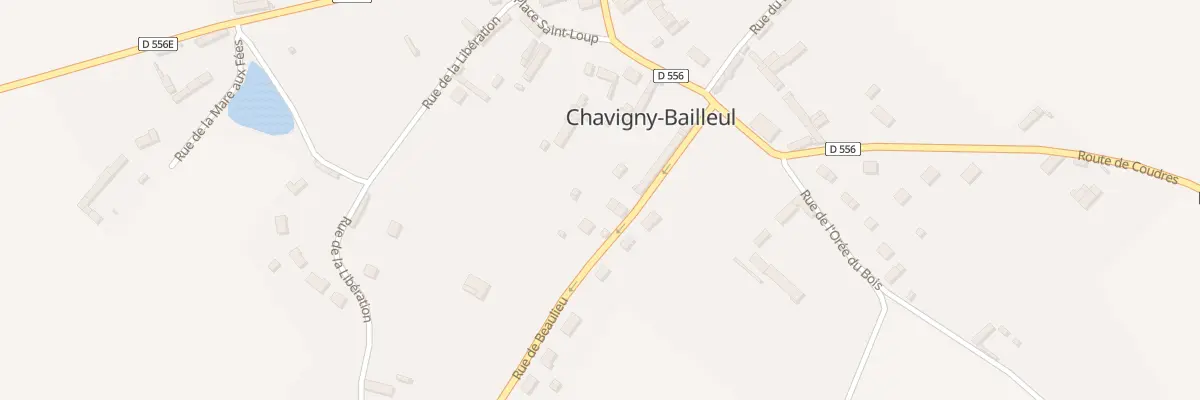 Plan du 6 Rue de Beaulieu à Chavigny-Bailleul