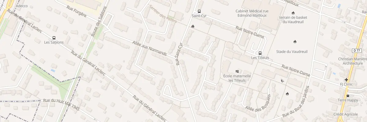 Plan du 10 Rue Saint Cyr au Vaudreuil