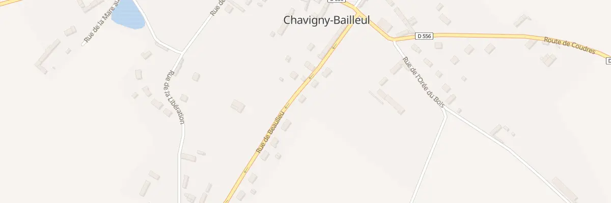 Plan du 5 Rue de Beaulieu à Chavigny-Bailleul