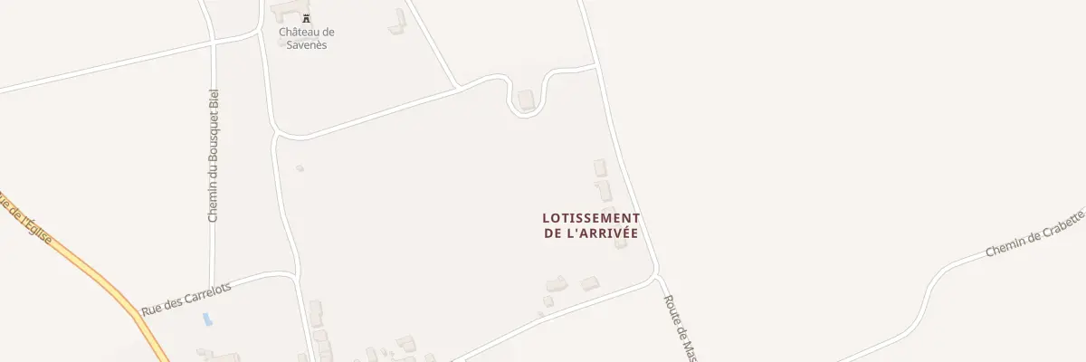 Plan du 5348 Le Chateau à Savenès