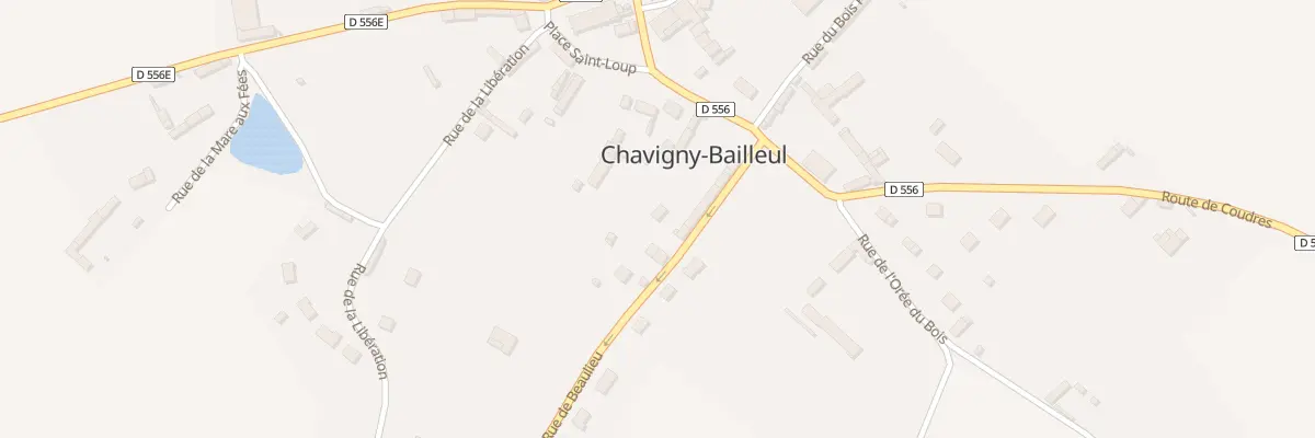 Plan du 2 Rue de Beaulieu à Chavigny-Bailleul