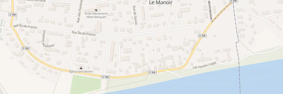 Plan du 13 Rue Ile de France au Manoir