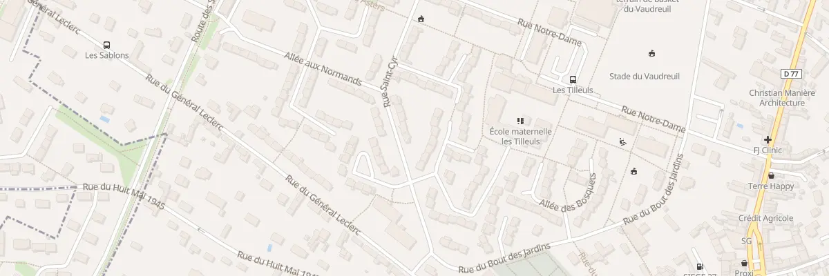Plan du 2 Rue Saint Cyr au Vaudreuil