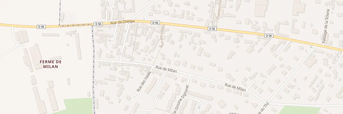 Plan du 1006 Rue de Milan à Saint-Nicolas-d’Aliermont