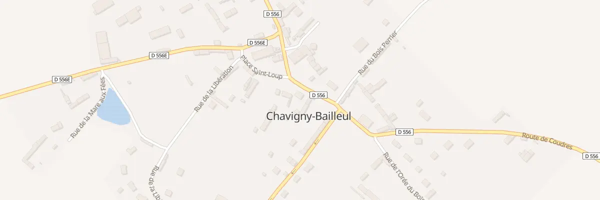 Plan du 4 Rue de la Mairie à Chavigny-Bailleul
