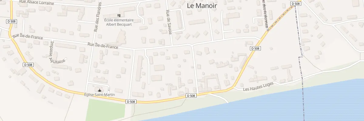 Plan du 13B Rue Ile de France au Manoir
