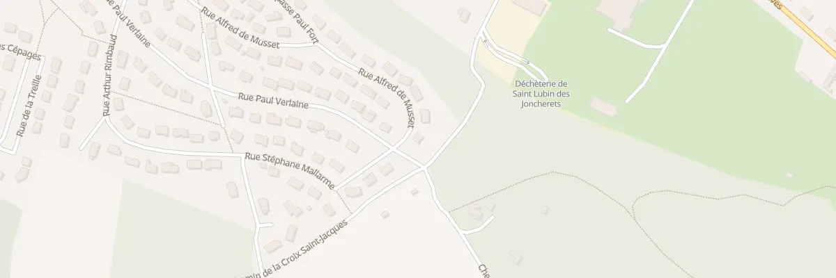 Plan du 25 Rue Alfred de Musset à Saint-Lubin-des-Joncherets