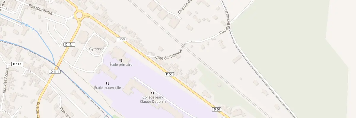 Plan du 3 Rue de Bellevue à Nonancourt
