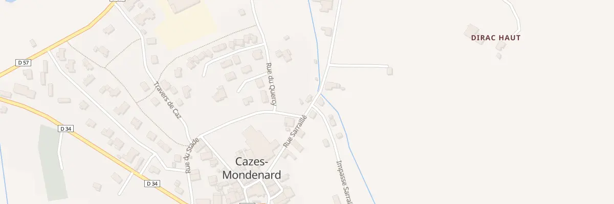 Plan du 11 Rue du Stade à Cazes-Mondenard