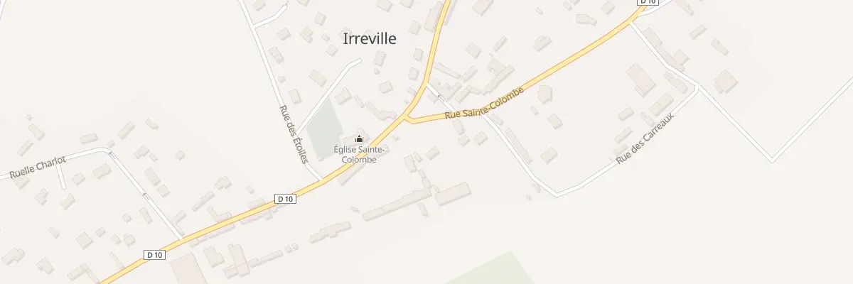 Plan du 14 Rue Sainte Colombe à Irreville
