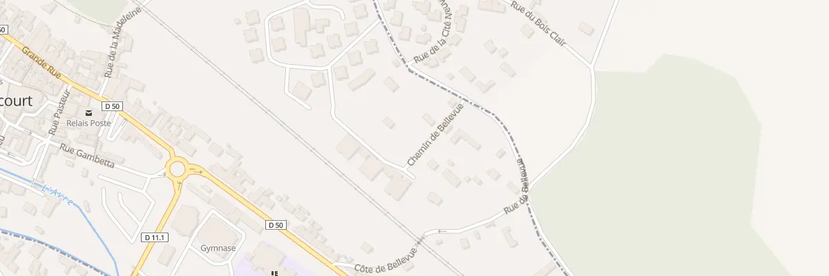 Plan du 421 Rue de Bellevue à Nonancourt