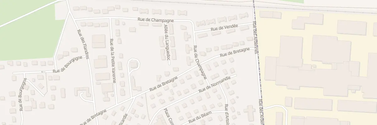 Plan du 1 Rue de Vendée au Manoir