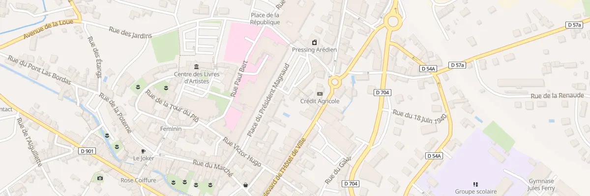 Plan du 3 Pl du Président Magnaud à Saint-Yrieix-la-Perche