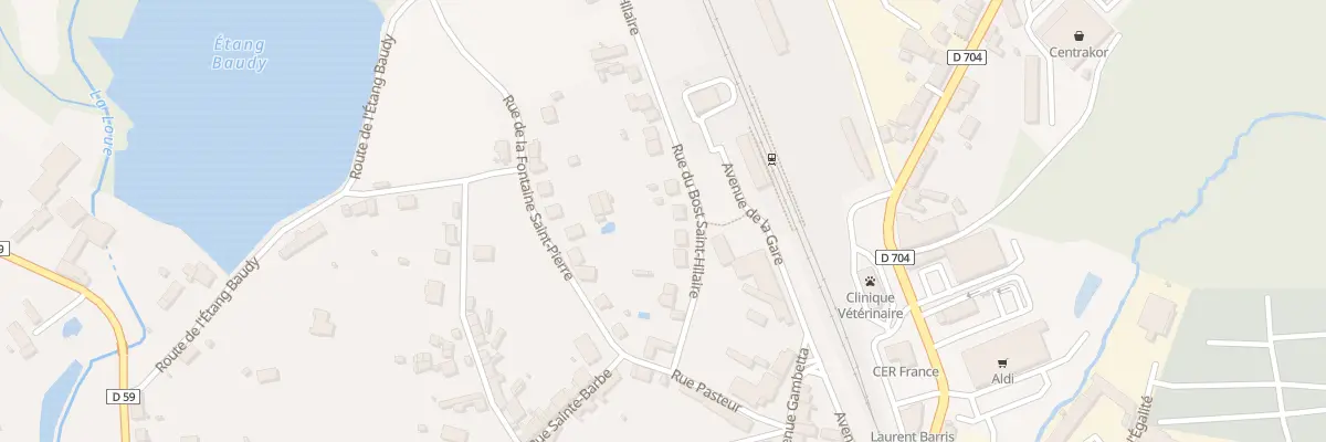 Plan du 13 Rue du Bost Saint Hilaire à Saint-Yrieix-la-Perche