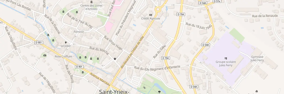 Plan du 19 Bd de l’Hôtel de Ville à Saint-Yrieix-la-Perche