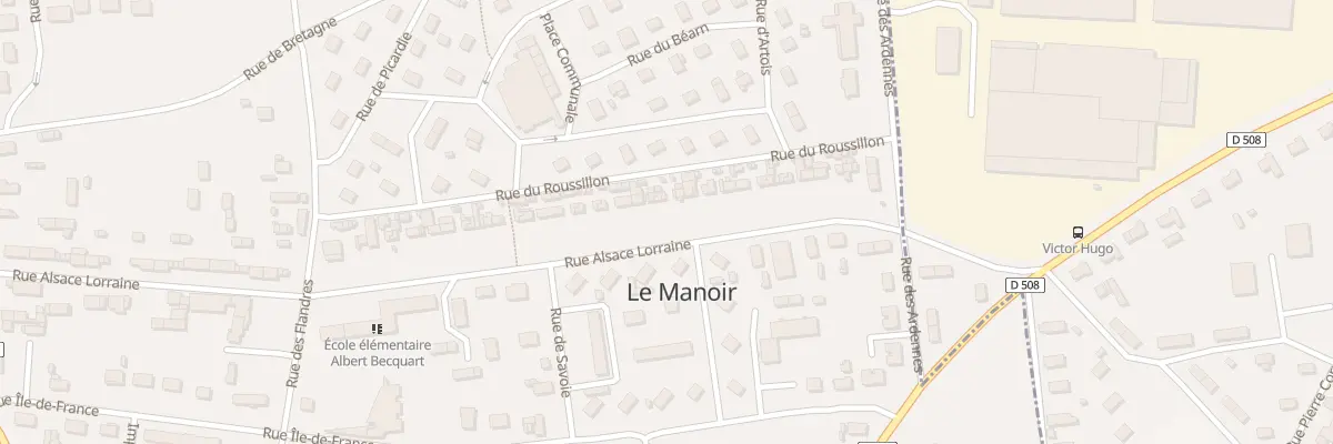 Plan du 62 Rue Alsace Lorraine au Manoir