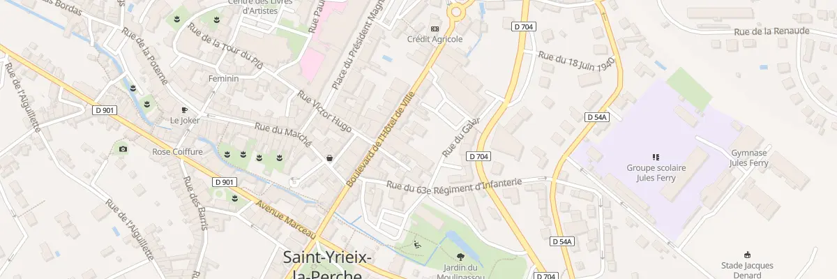Plan du 21 Bd de l’Hôtel de Ville à Saint-Yrieix-la-Perche