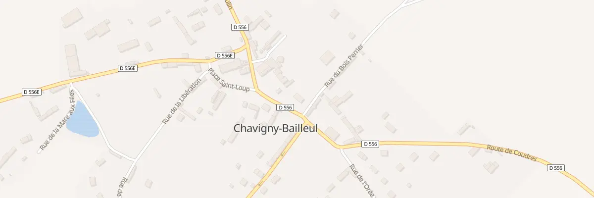 Plan du 1 Rue de la Mairie à Chavigny-Bailleul