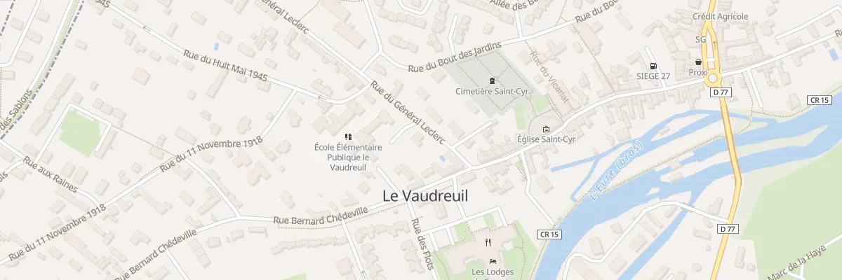 Plan du 1B Rue du Général Leclerc au Vaudreuil