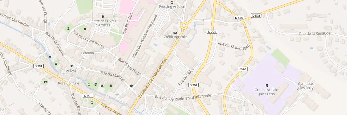 Plan du 11B Bd de l’Hôtel de Ville à Saint-Yrieix-la-Perche