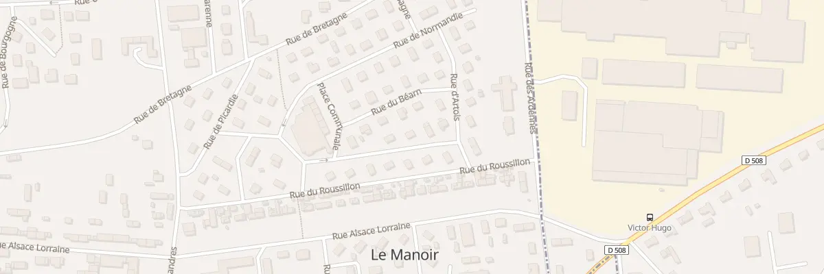 Plan du 8 Rue de Franche-comté au Manoir