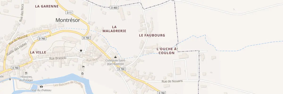 Plan du 9 Rue Lucien Theret à Montrésor