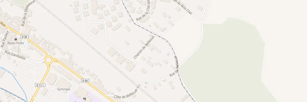 Plan du 8 Rue de Bellevue à Nonancourt