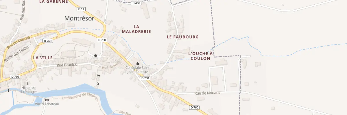 Plan du 12 Rue Lucien Theret à Montrésor