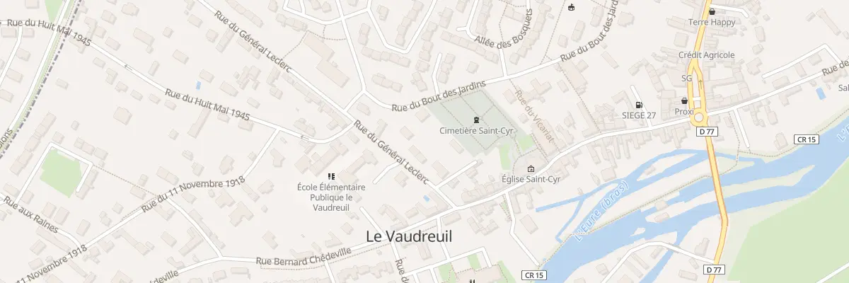 Plan du 6 Rue du Général Leclerc au Vaudreuil