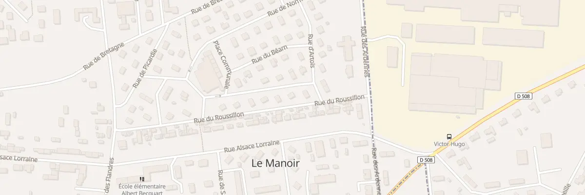 Plan du 21 Rue de Franche-comté au Manoir