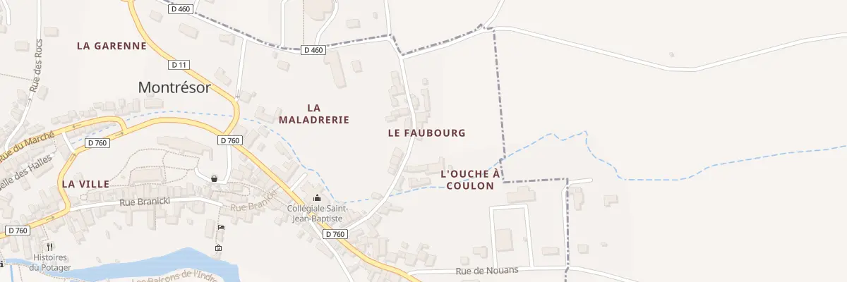 Plan du 20 Rue Lucien Theret à Montrésor