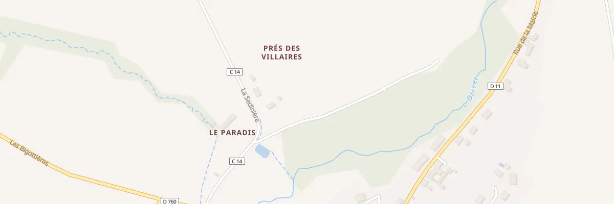 Plan du 2 Le Paradis à Beaumont-Village