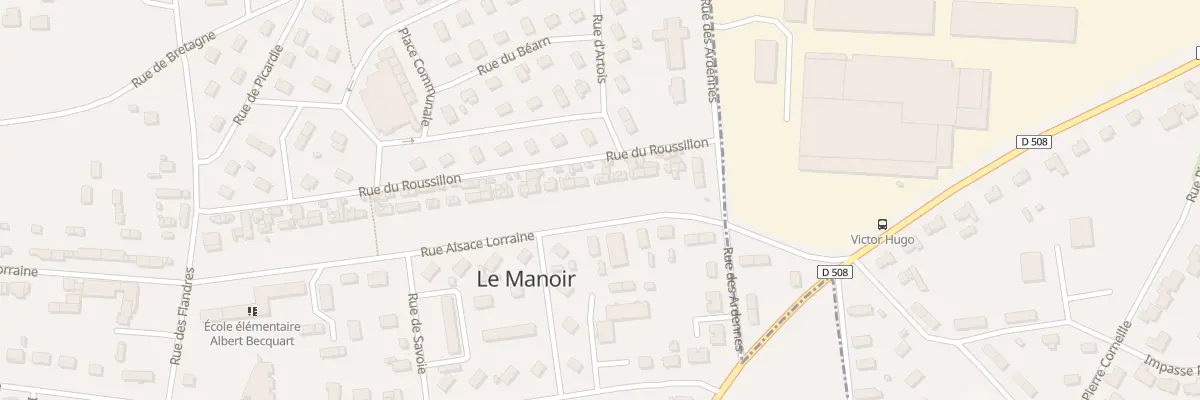 Plan du 74 Rue Alsace Lorraine au Manoir