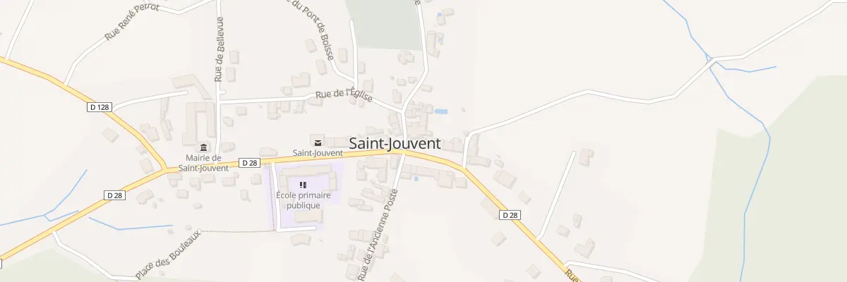 Plan du 1 Pl de l’Eglise à Saint-Jouvent