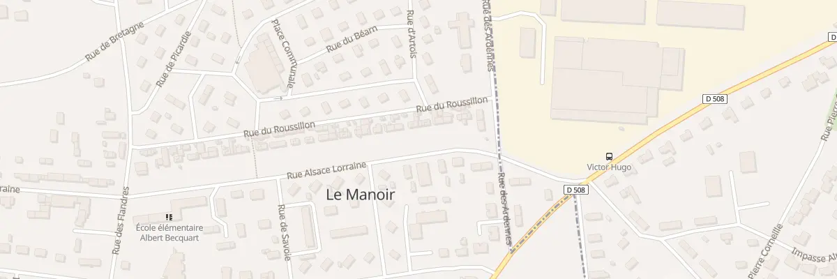 Plan du 76 Rue Alsace Lorraine au Manoir