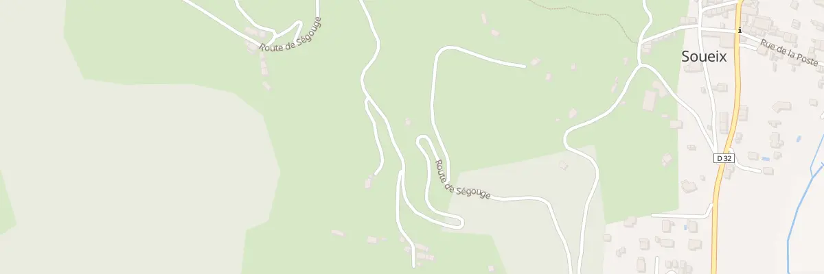 Plan du 10 Rte de Ségouge à Soueix-Rogalle