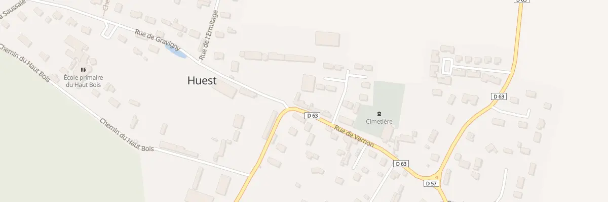 Plan du 3 Rue de Vernon à Huest