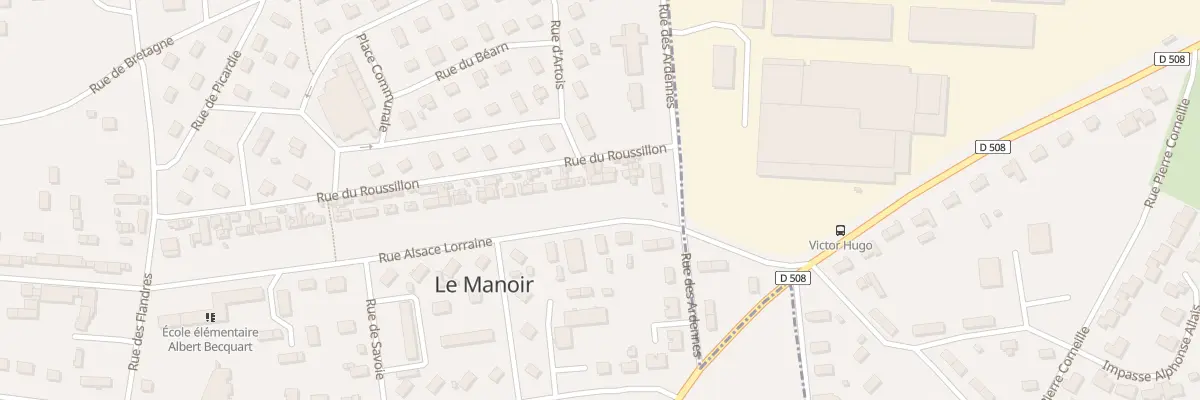 Plan du 80 Rue Alsace Lorraine au Manoir