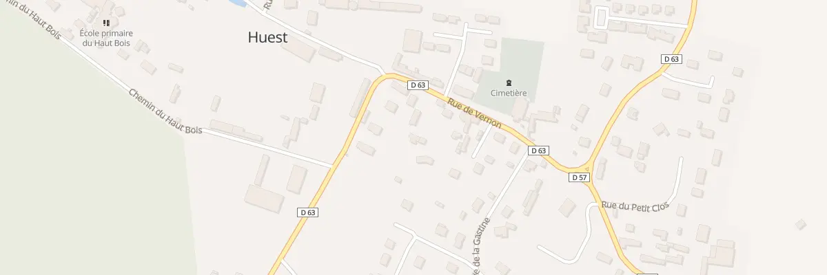 Plan du 6 Rue de Vernon à Huest